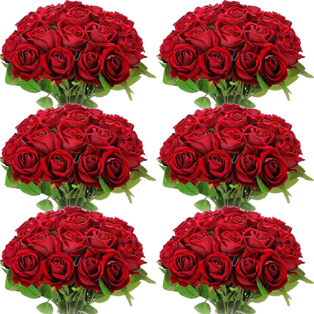 50 Realistic Silk Roses: Perfect for Home, Weddings, and Parties